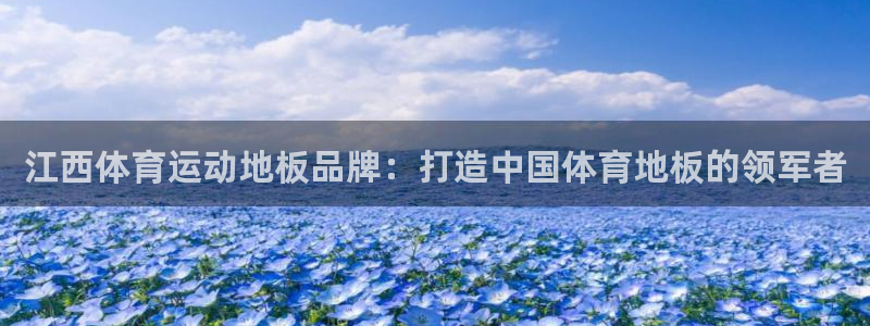 678体育：江西体育运动地板品牌：打造中国体育地板的领军者