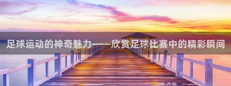 678体育：足球运动的神奇魅力——欣赏足球比赛中的精彩瞬间